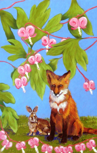 Fox & Rabbit-Pastel
